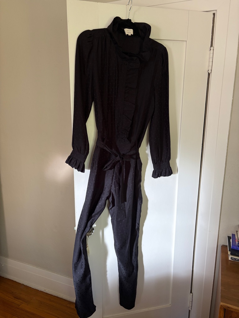 Szane X Manoush Printed Silk-Jacquard Jumpsuit - Size 40